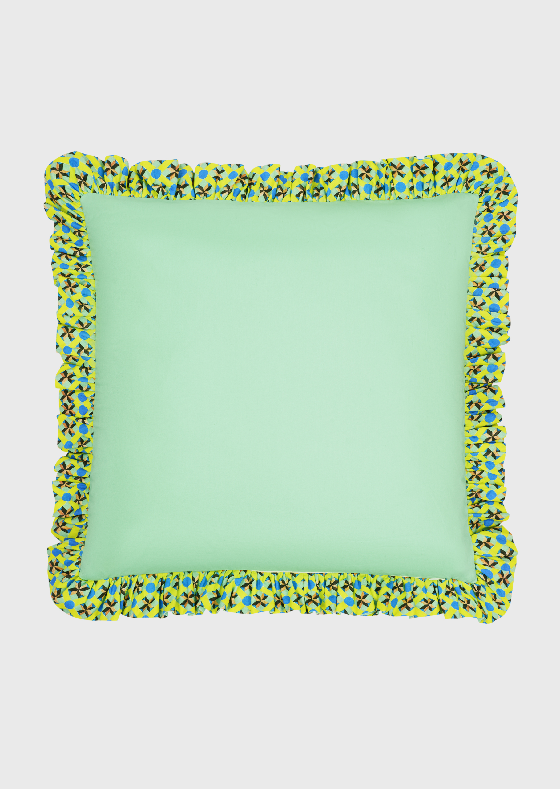 MADE TO ORDER - DUO LIME SHUJA CUSHION