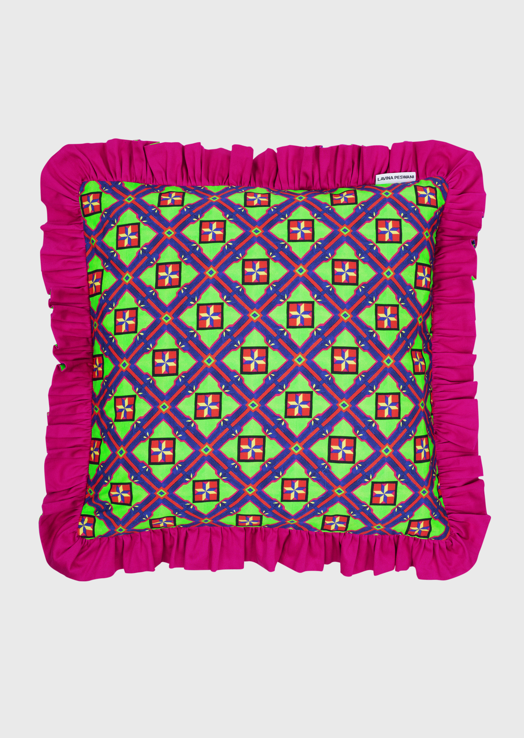 MADE TO ORDER - DUO GREEN PARWAAZ CUSHION