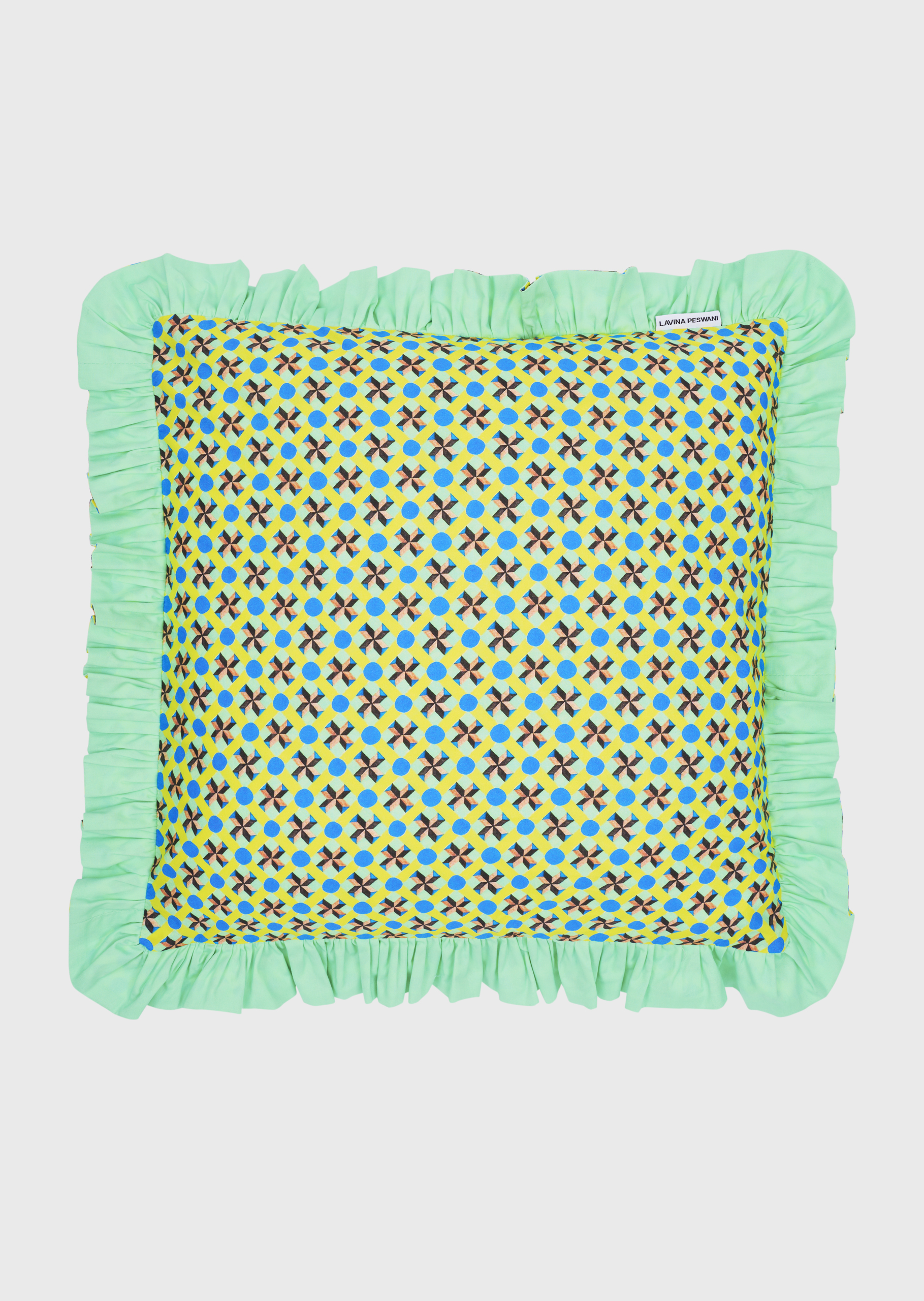 MADE TO ORDER - DUO LIME SHUJA CUSHION