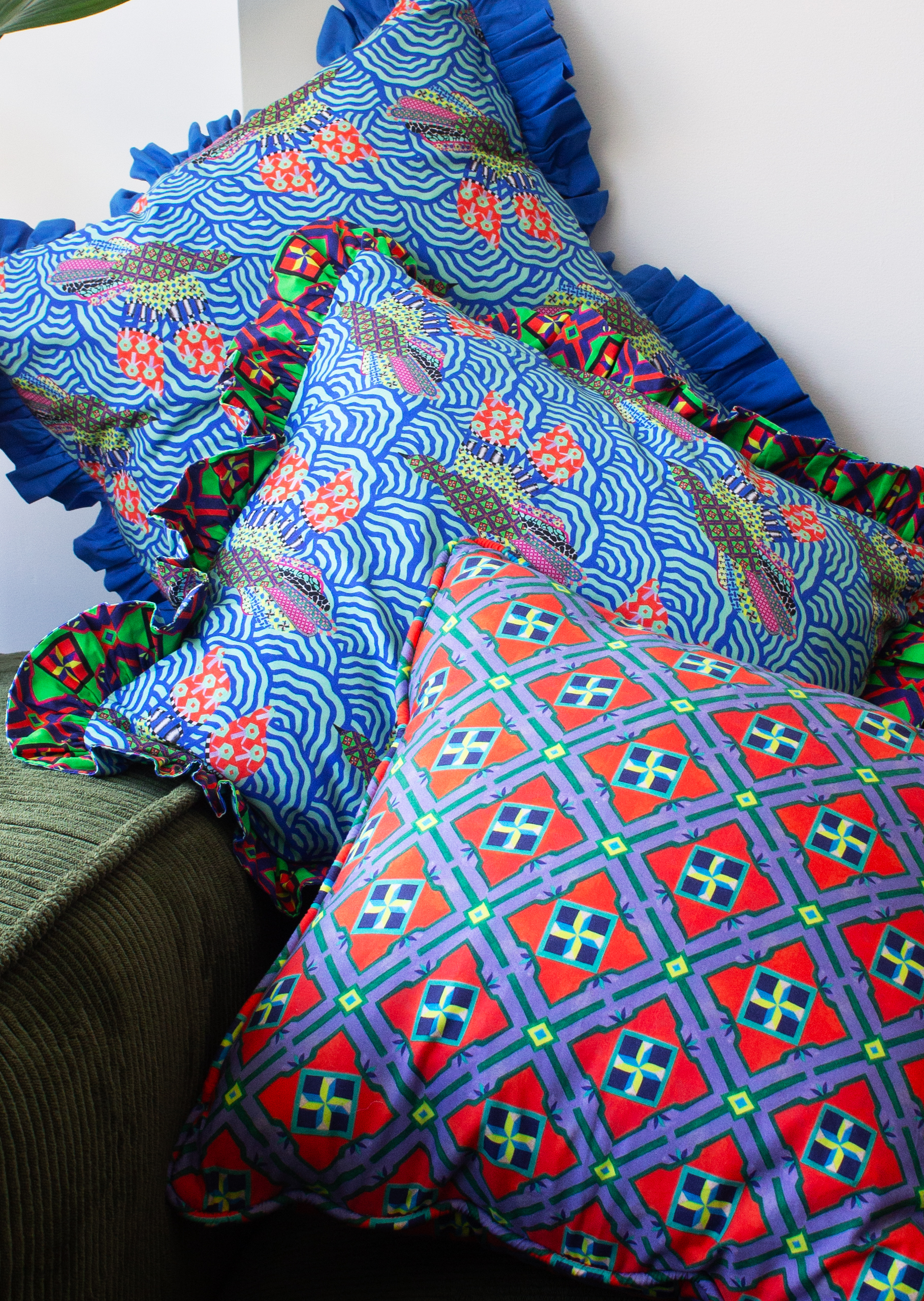 MADE TO ORDER - ORANGE PARWAAZ CUSHION